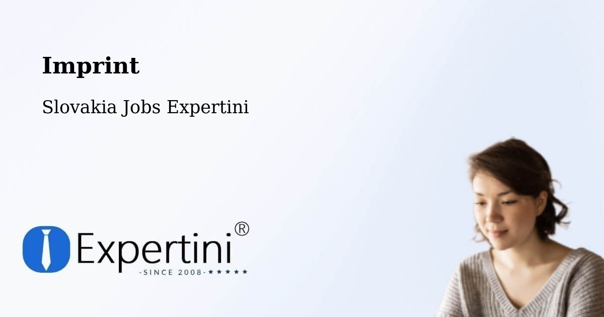 Imprint – Vyšné Ružbachy - Slovakia Jobs Expertini